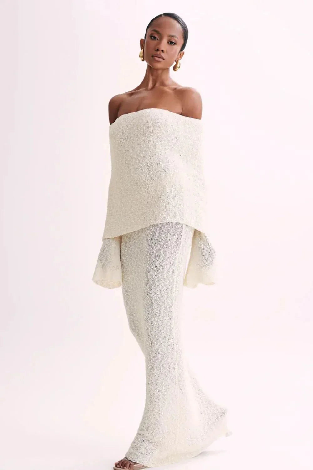 Pia Furlan™ Long elegant off-shoulder dress