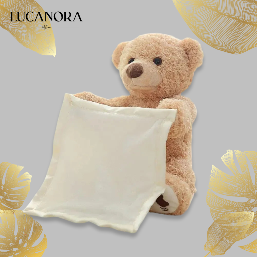 PoppiHug™ Pee-a-boo Plush Teddy Bear