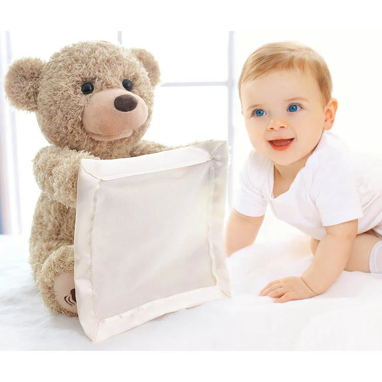 PoppiHug™ Pee-a-boo Plush Teddy Bear