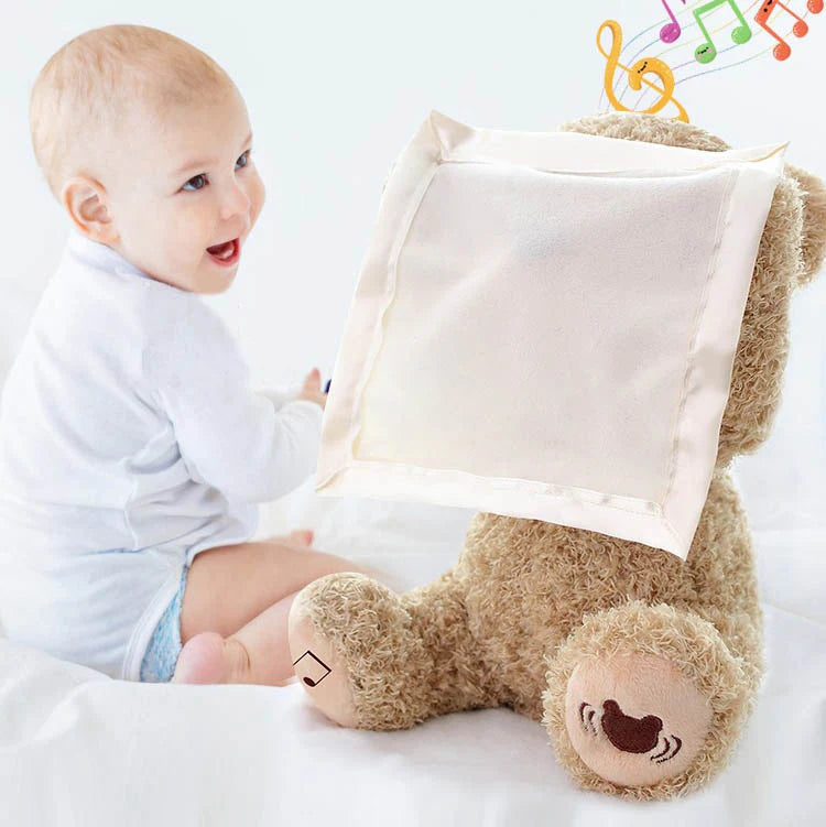PoppiHug™ Pee-a-boo Plush Teddy Bear