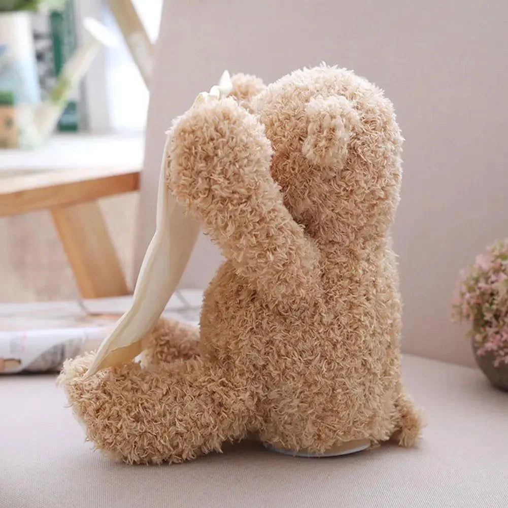 PoppiHug™ Pee-a-boo Plush Teddy Bear