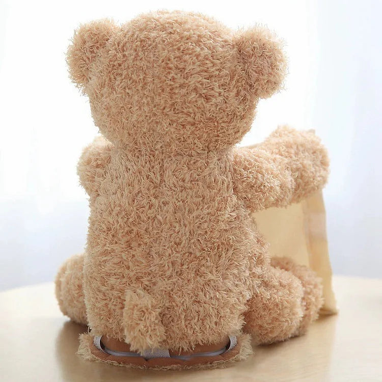 PoppiHug™ Pee-a-boo Plush Teddy Bear