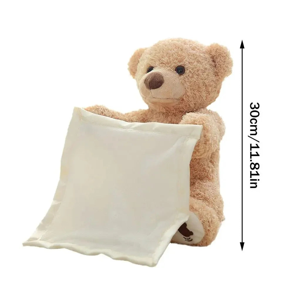 PoppiHug™ Pee-a-boo Plush Teddy Bear