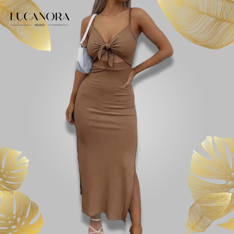 Quinn Day™️ Hollow split body dress