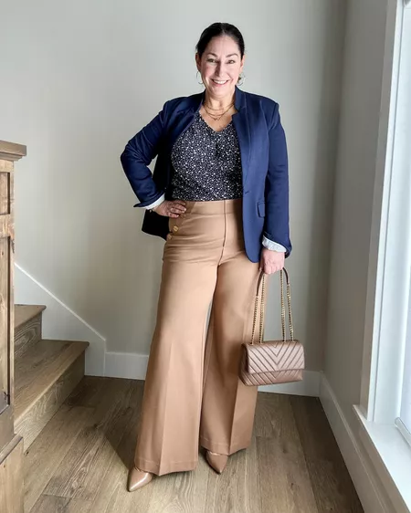 Ramona Cala™ Wide leg trousers with button for tummy control
