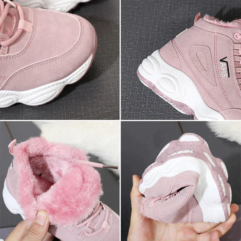 VAHS Fashion™ Fashionable winter fleece walking sneakers