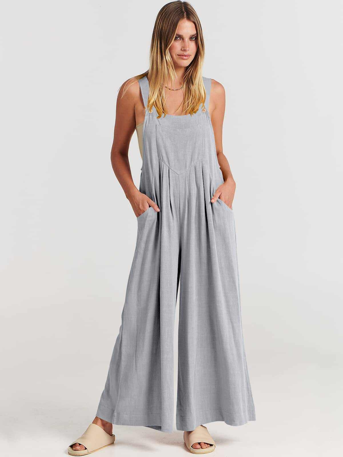 Rosabella Rizzo™️ Sleeveless Jumpsuit with Wide Legs