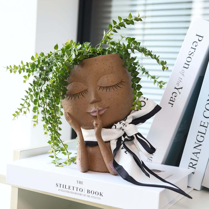 Botanica™ Flower pot with a face