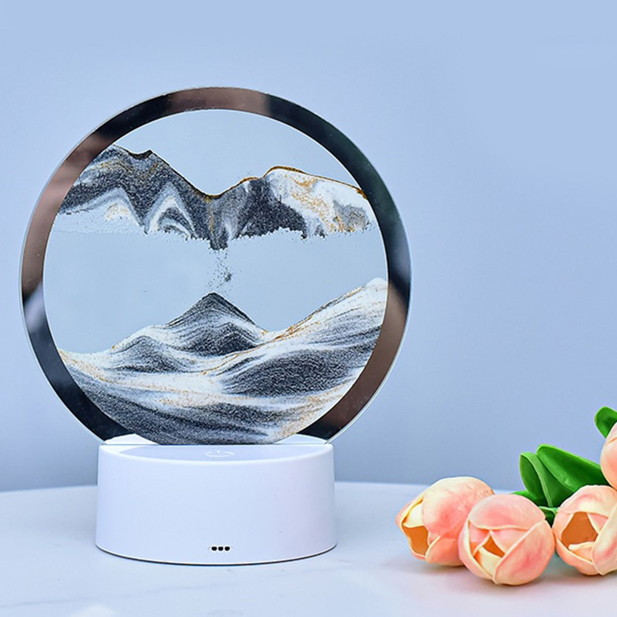 AtmoScape™ Colorful LED Hourglass Art Frame Lamp