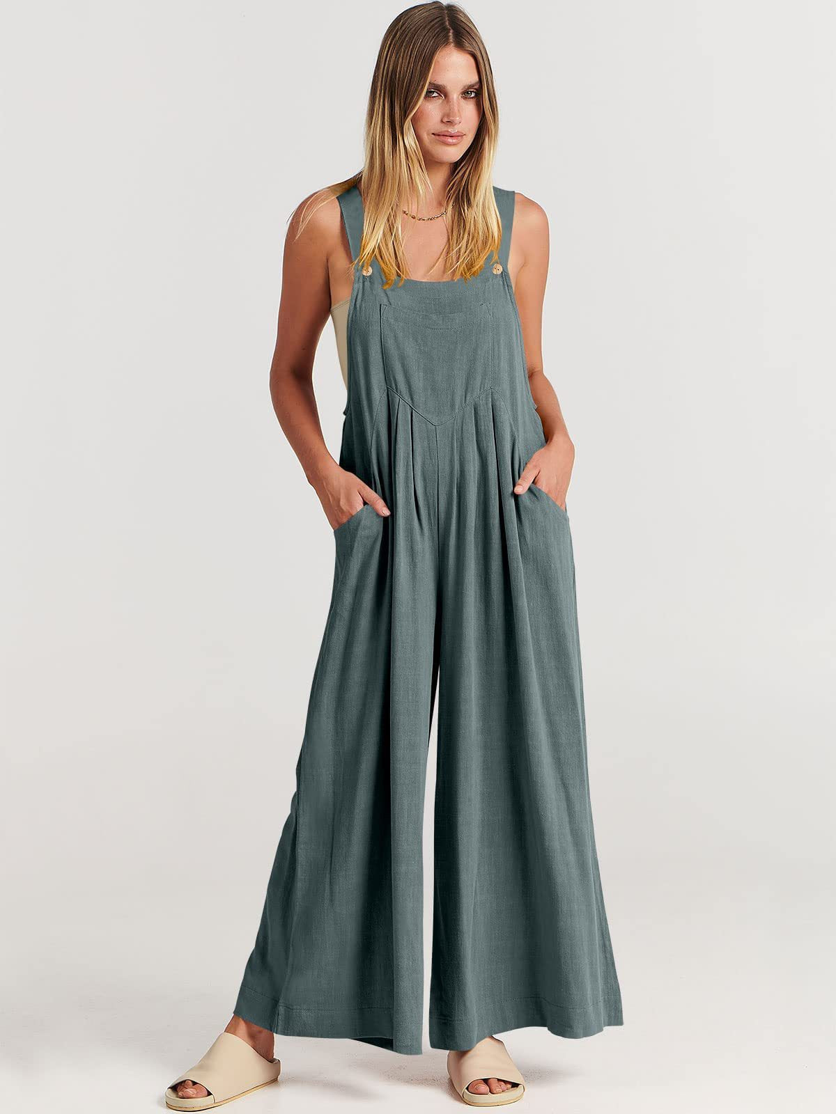 Rosabella Rizzo™️ Sleeveless Jumpsuit with Wide Legs