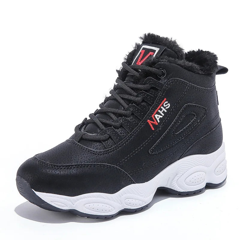 VAHS Fashion™ Fashionable winter fleece walking sneakers