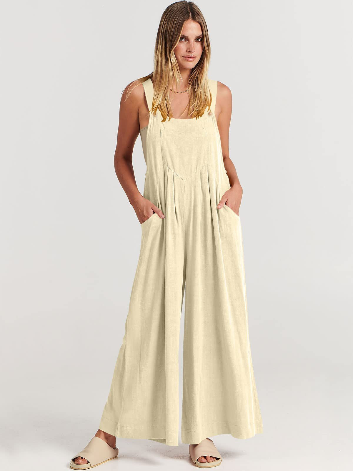 Rosabella Rizzo™️ Sleeveless Jumpsuit with Wide Legs