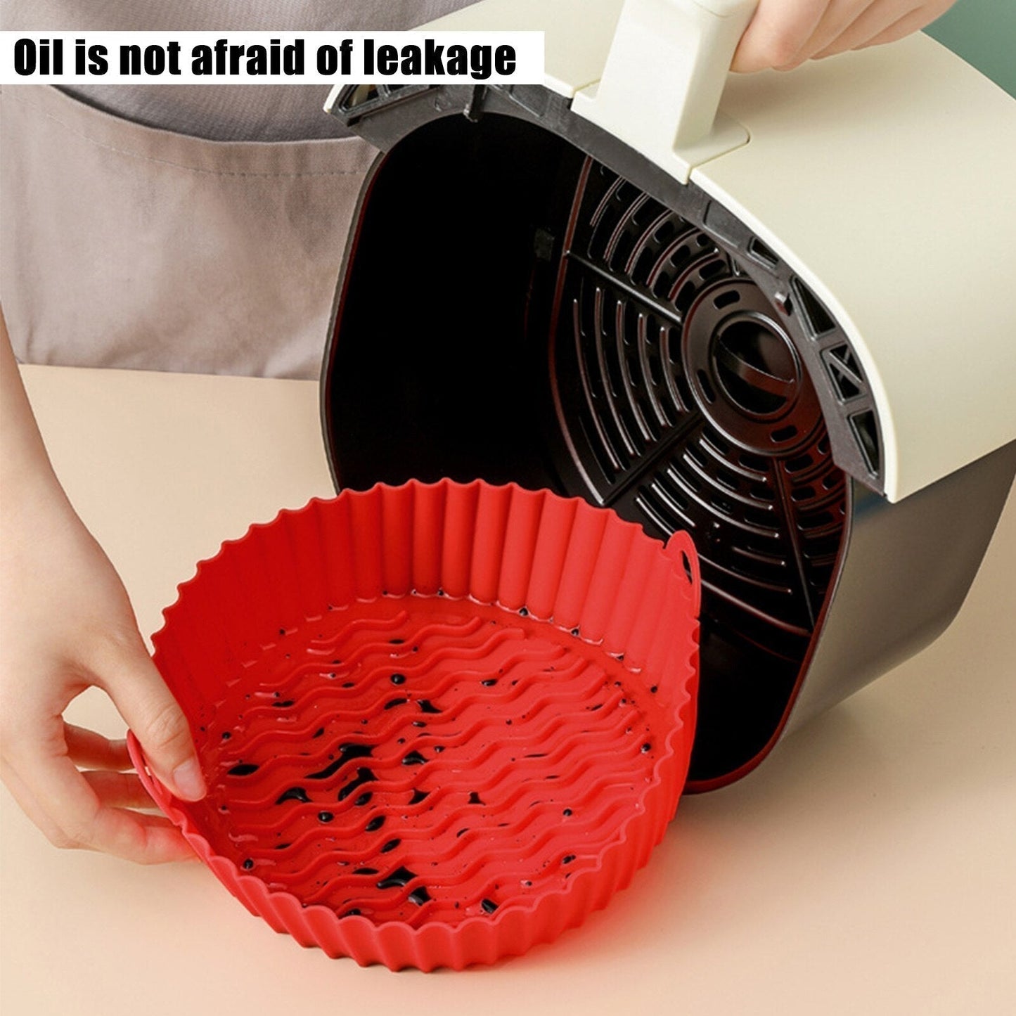 FryProtect™ Air Fryer Silicone Frying Pan