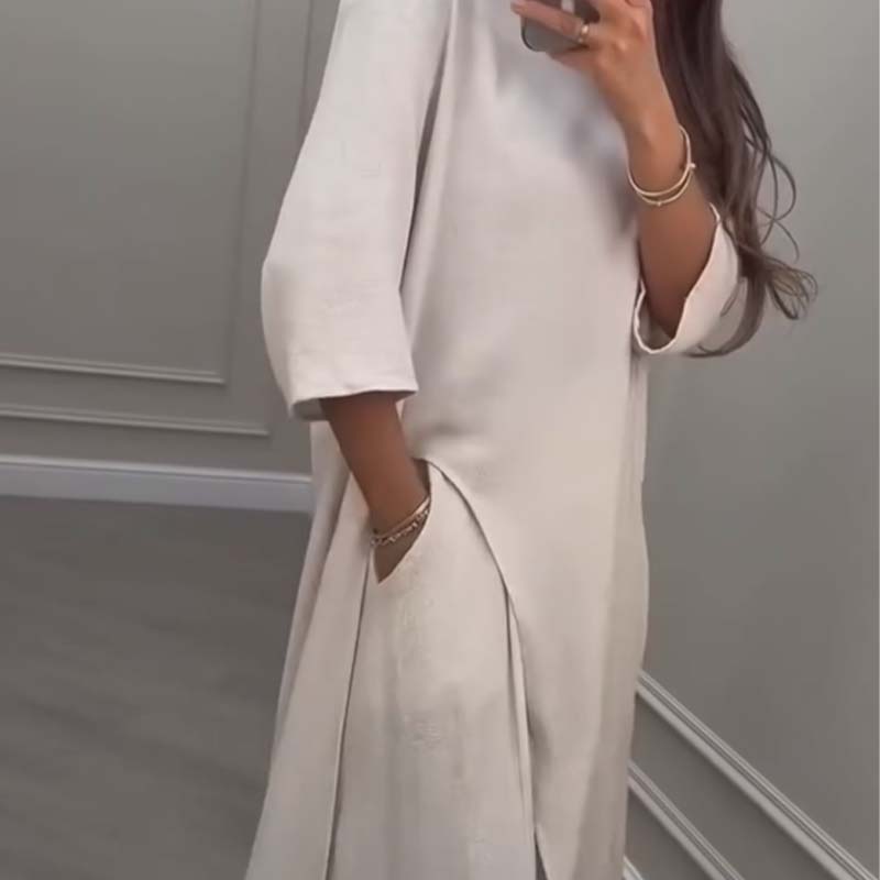 Saba Donis™ Irregular Top & Wide-Leg Pants Outfit