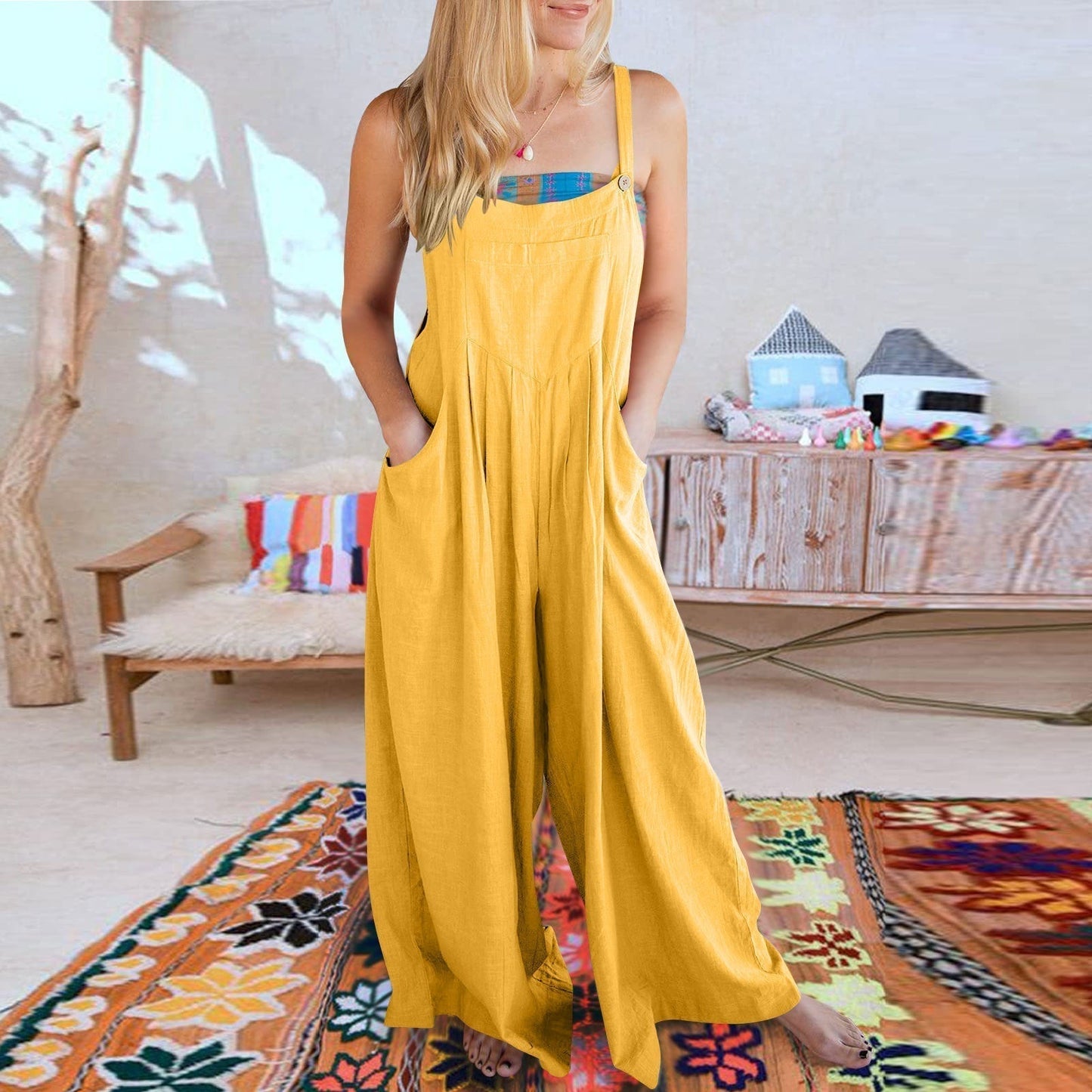 Rosabella Rizzo™️ Sleeveless Jumpsuit with Wide Legs