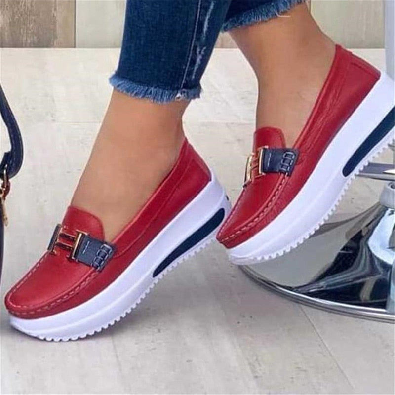 Helga™ Comfortable platform loafers