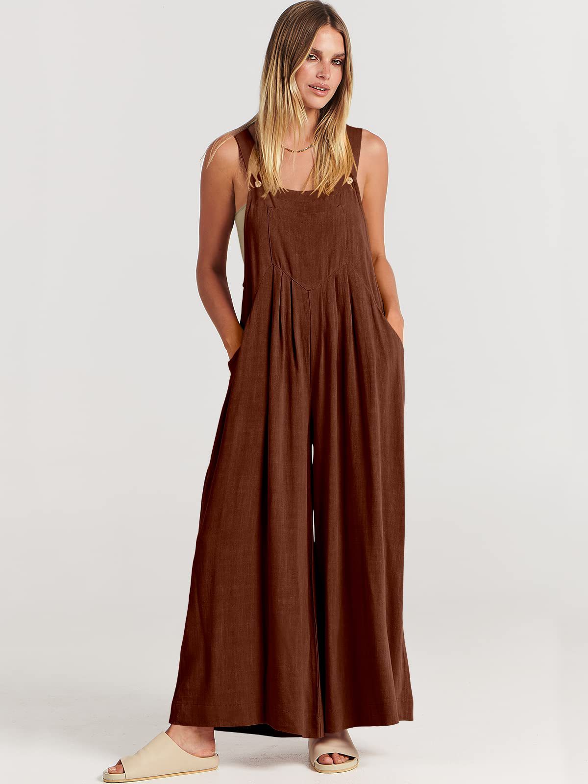 Rosabella Rizzo™️ Sleeveless Jumpsuit with Wide Legs