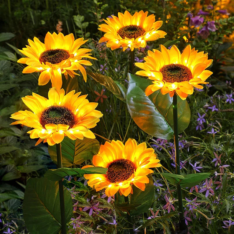 SunGlow™ Sunflower Solar Garden Lights