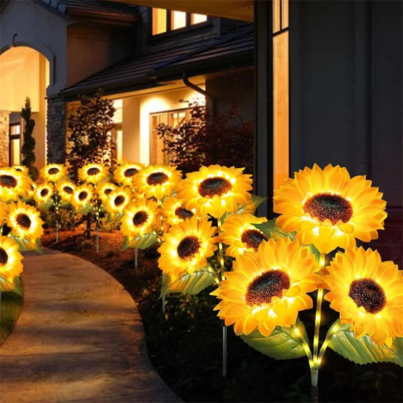 SunGlow™ Sunflower Solar Garden Lights