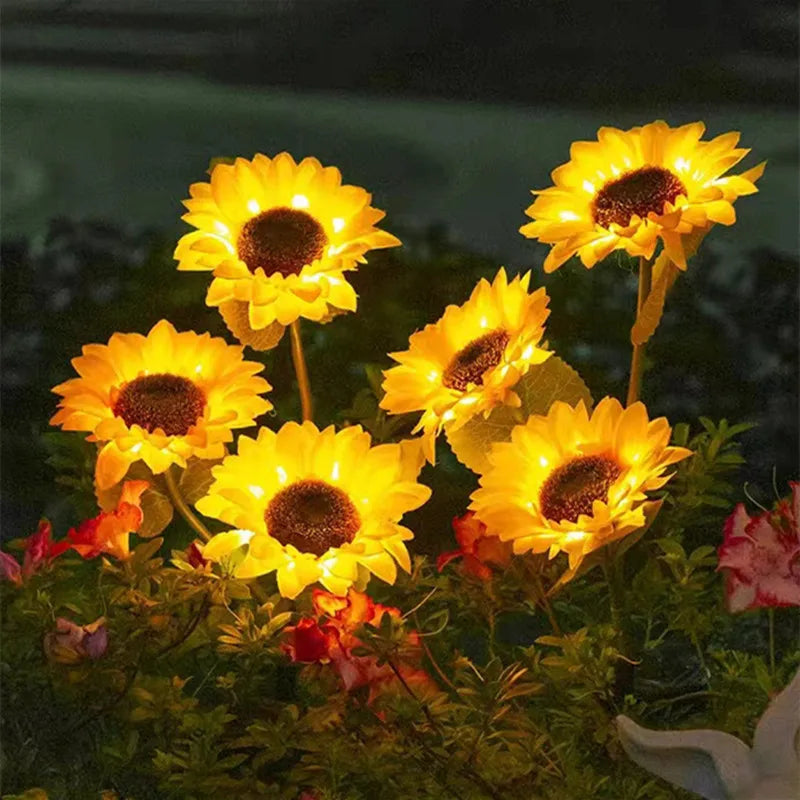 SunGlow™ Sunflower Solar Garden Lights