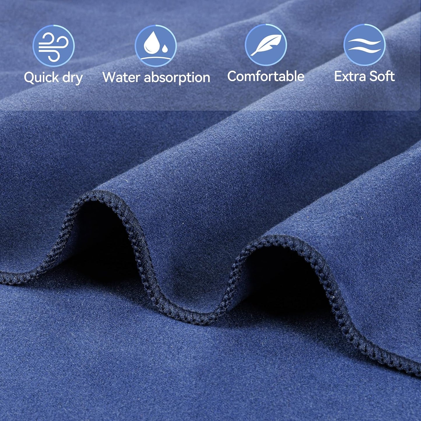 SunVibe™ Quick dry beach towel with pockets