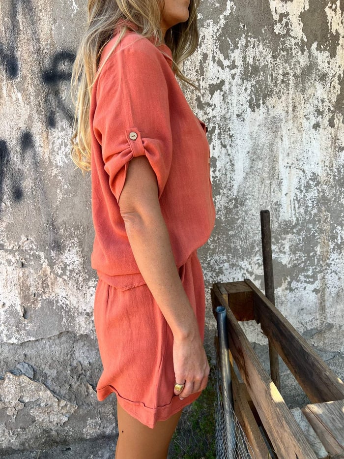 Sydney Set™️ Top and shorts set with middle sleeves