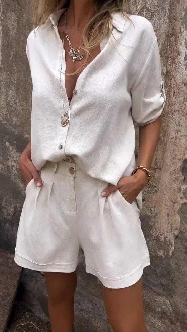 Sydney Set™️ Top and shorts set with middle sleeves