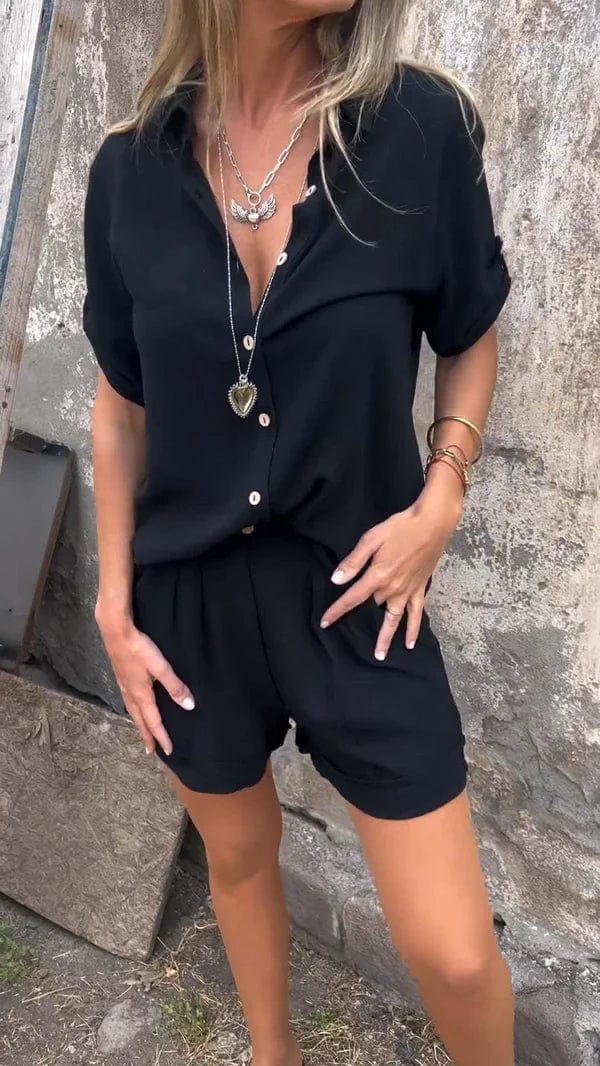 Sydney Set™️ Top and shorts set with middle sleeves