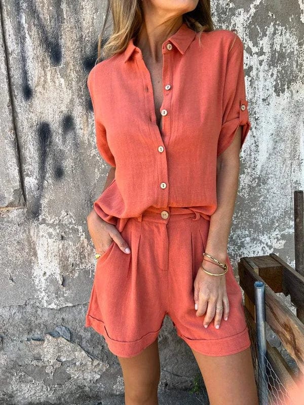 Sydney Set™️ Top and shorts set with middle sleeves