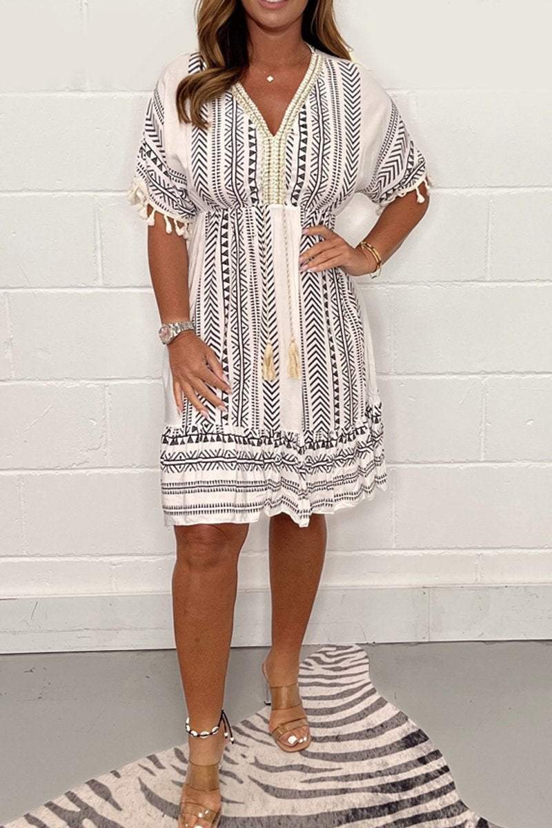 Tammy™ Boho v-neck dress