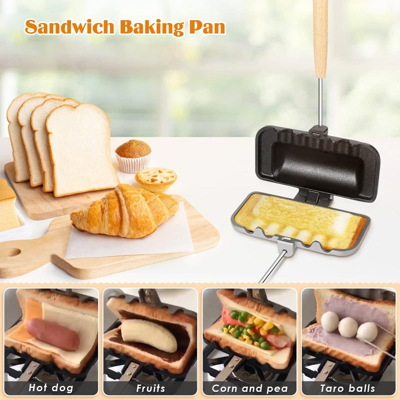 ToastMaster Duo™ Double-sided toast pan with non-stick coating