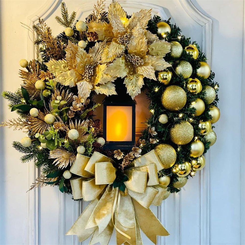 Twinkle Ring™ Christmas wreath with lights