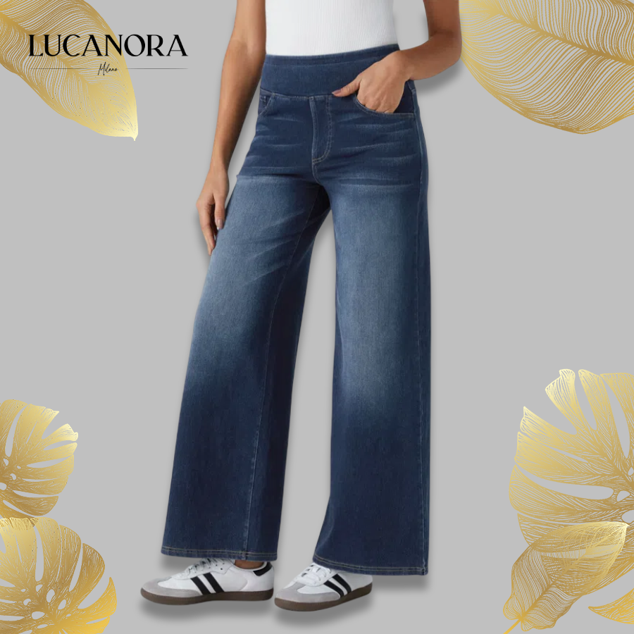 Uliva Di Rocco™ Super Stretch High-Waisted Wide Leg Jeans