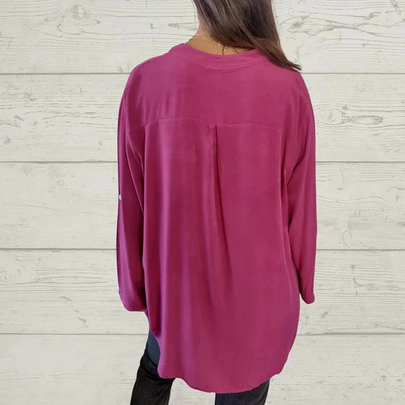 Ulva™️ Sequin V-neck shirt
