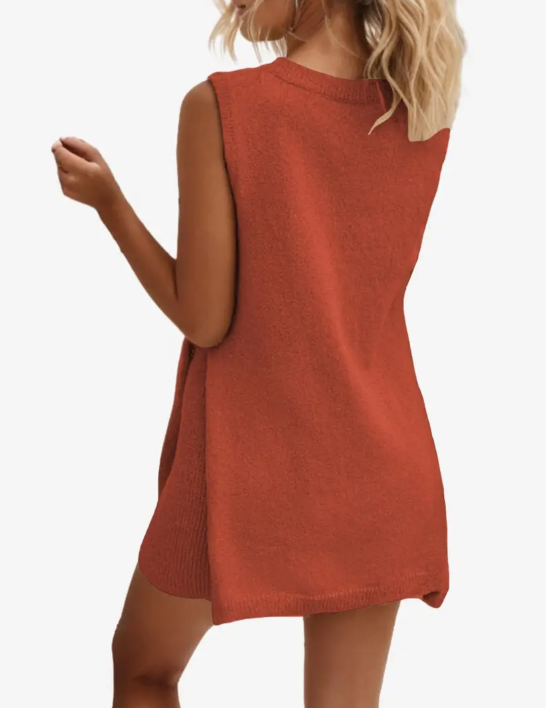 Vanessa Lucidi™ Loose casual round neck vest shorts knitted suit