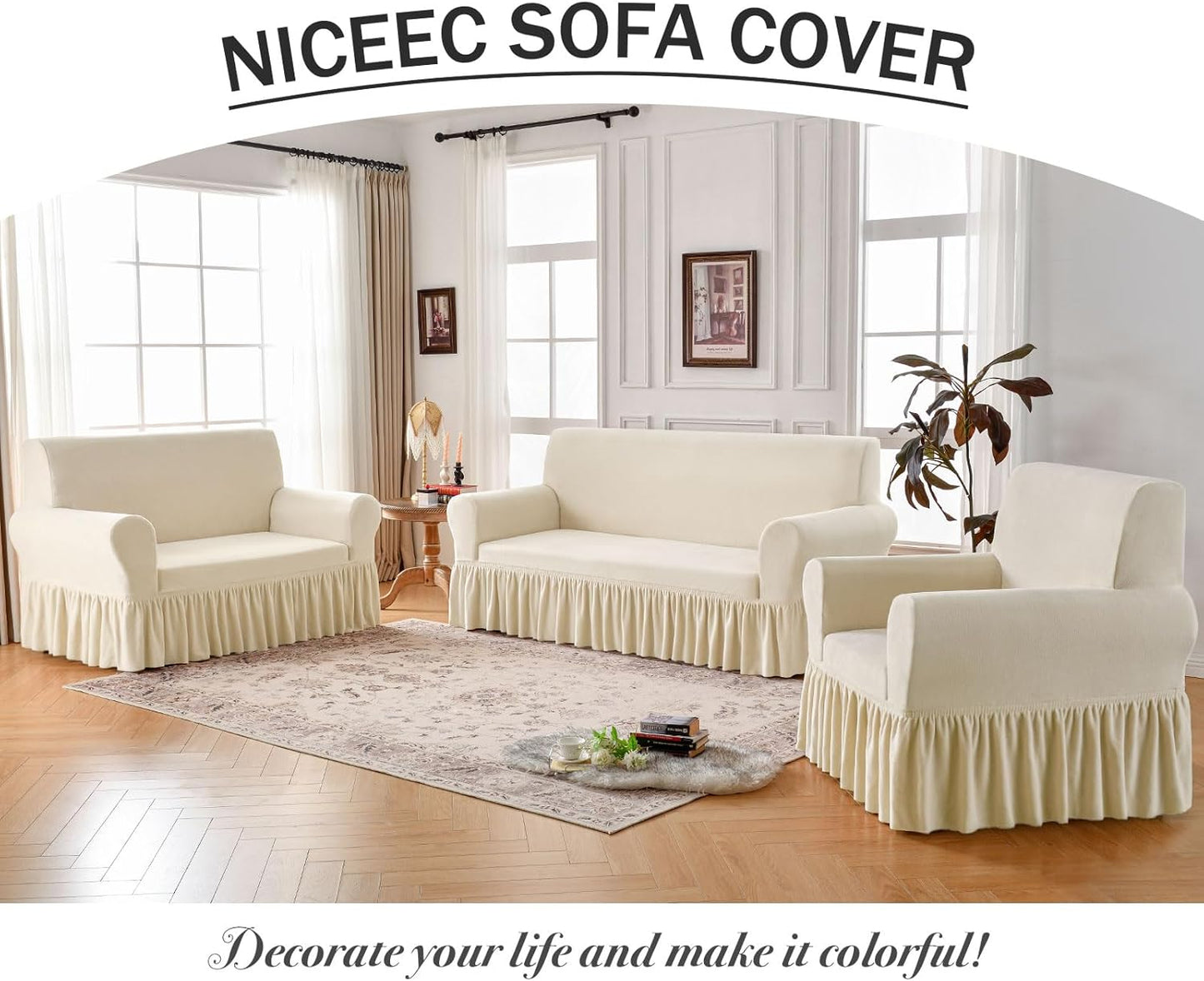 Velvexa™ Armchair Cover Thick Plush