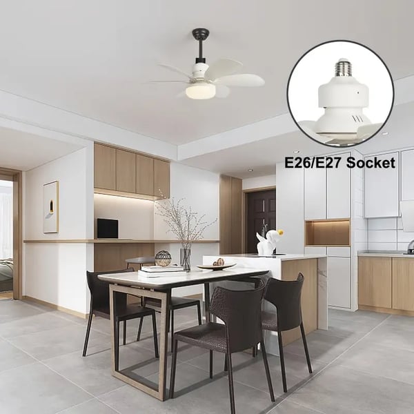 ZephyrAir™ Portable ceiling fan and light 2 in 1