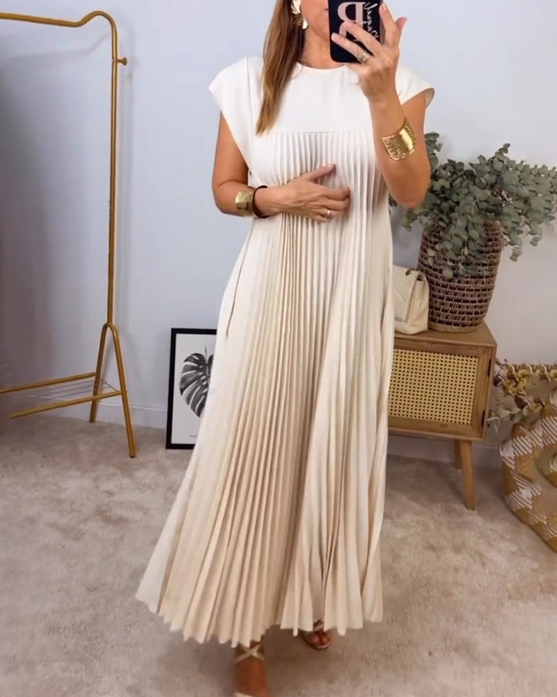 Nina Dembélé™ Sleeveless pleated dress