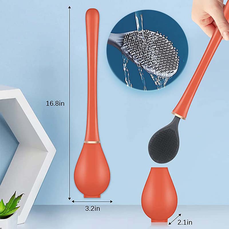 DeluxeClean™ Designer silicone toilet brush