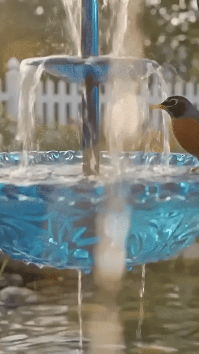 Cascadelle™ Solar Powered Cascading Bird Bath Fountain