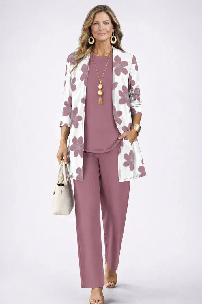 Chiara Martorana™ Coordinated Three-Piece Set for Effortless Style