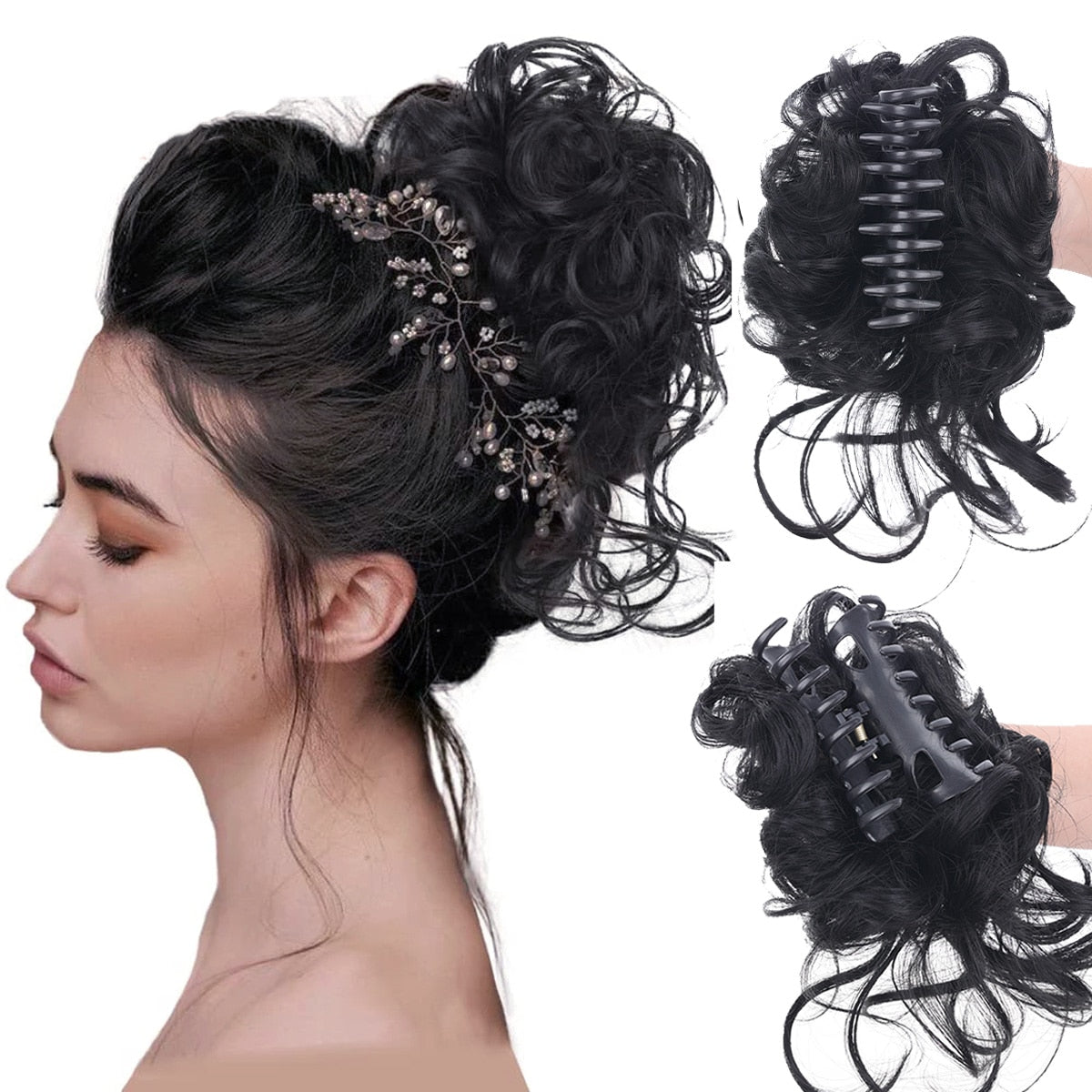ChicChignon+™ Knotted hairpiece with clip