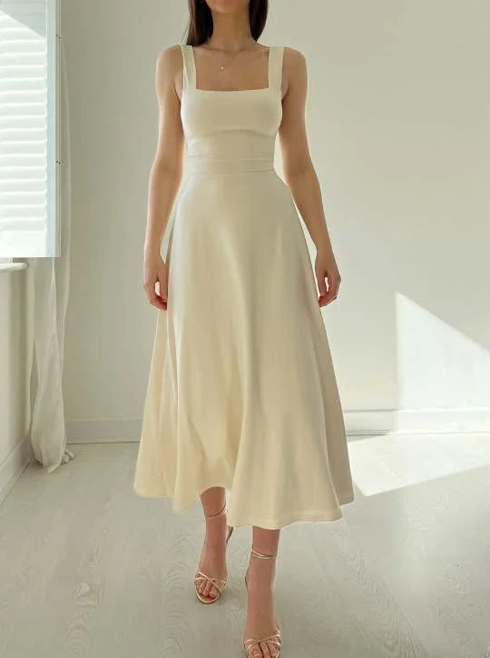 Jasmine™️ Midi dress with thick straps