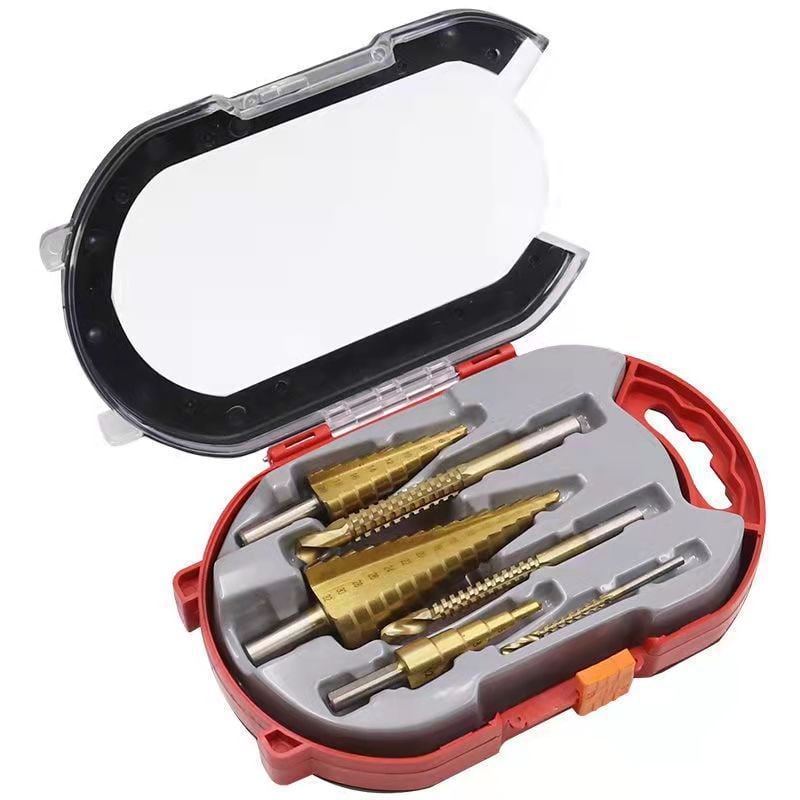 Turbo Bore™ Titanium drill bit set for drilling in metal, 6 pcs