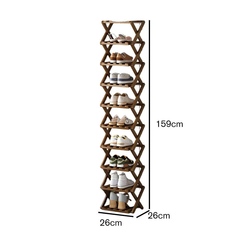 FoldNest™ Foldable Shoe Rack for Tidy Entryways