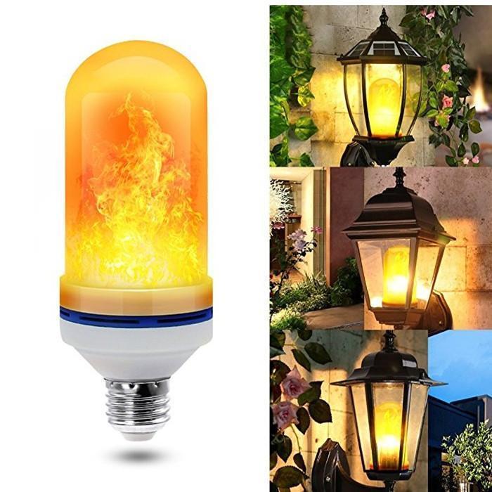 FlameLuxe™ LED lamp with fire effect
