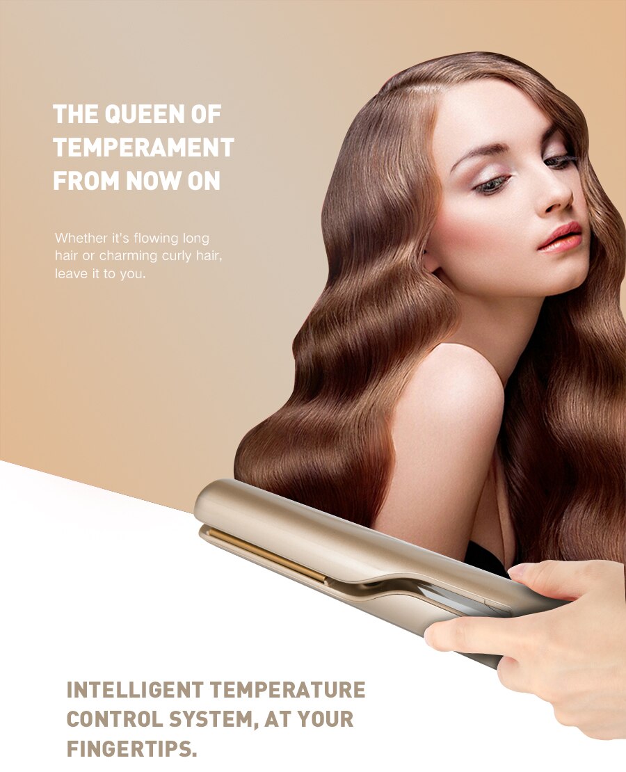 TwistLine™️ 2 in 1 curling iron and hair straightener