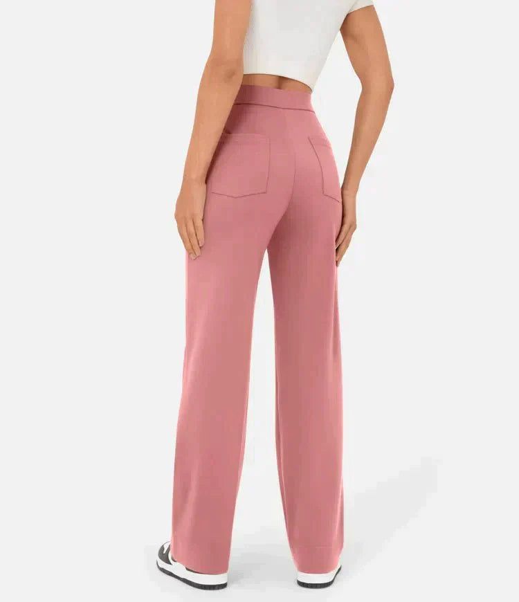 Adona™ Elasticated high-waisted trousers