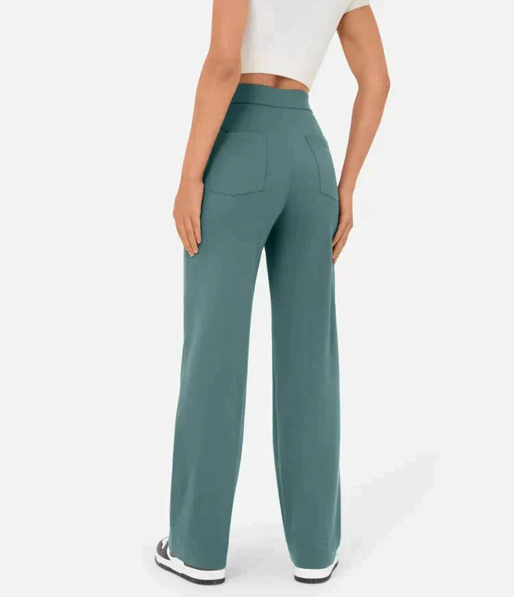 Adona™ Elasticated high-waisted trousers