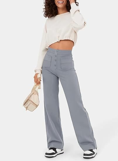 Adona™ Elasticated high-waisted trousers